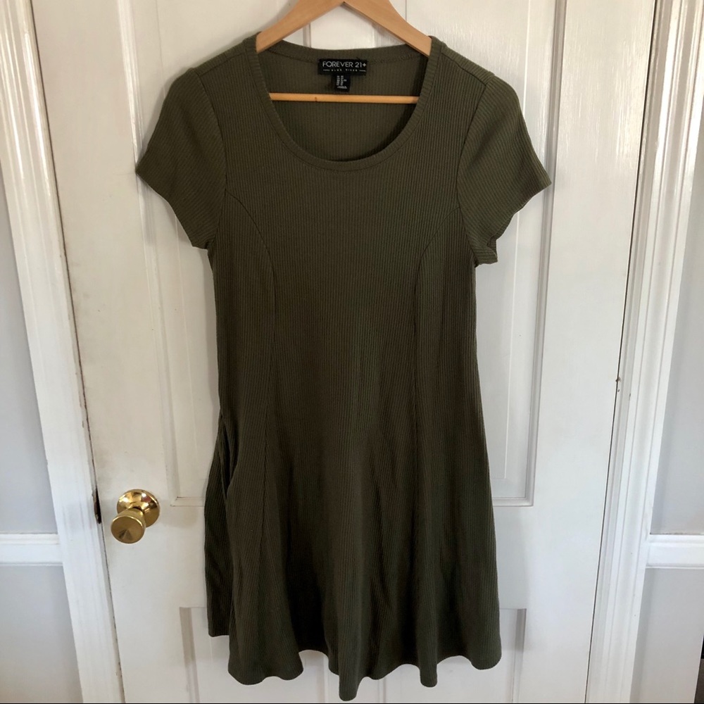 OlIve Green Knit Dress